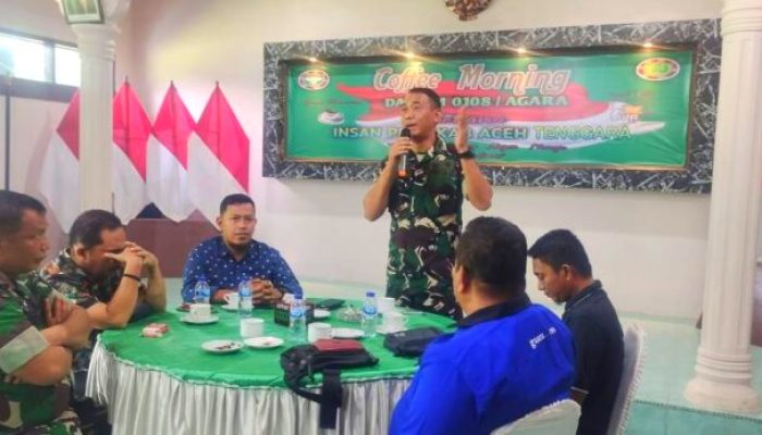 Dandim Agara Gelar Coffe Morning Bersama Insan Pers,Ini Tujuan nya 