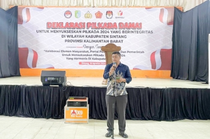 Deklarasi Pilkada Damai oleh FBN Kabupaten Sintang untuk wujudkan Pilkada 2024