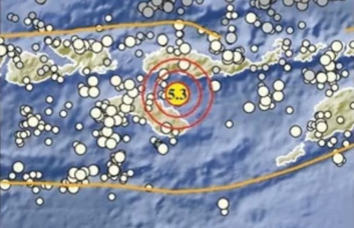 Wilayah Timur Laut Waingapu, NTT diguncang Gempa Magnitudo 5,3 Malam Tadi
