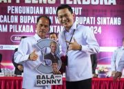 Paslon Bala-Ronny targetkan 58% suara di Pilkada Sintang