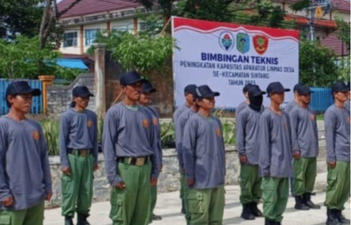 Jelang Pemilihan Kepala Daerah, Kecamatan Sintang Aktifkan Satlinmas Desa