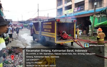 Kebakaran di Sintang Hari ini Kembali Terjadi, Untuk Ketiga Kalinya Kebakaran di Sintang Hari ini Kembali Terjadi, Untuk Ketiga Kalinya