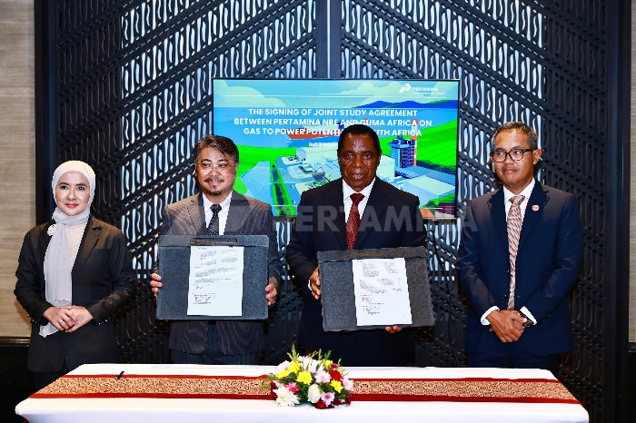 Pertamina NRE dan Guma menjalin kerja sama pengembangan proyek gas to power di Afrika Selatan