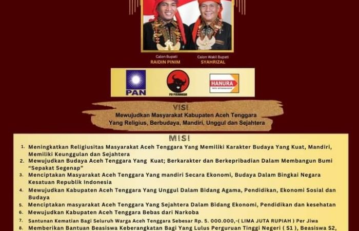 Visi Misi Pasangan Raidin Pinim -Syahrizal (RASA) Pilkada Tahun 2024, Ini Kata Masyarakat