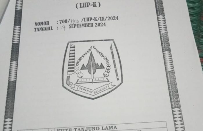 LSM Tipikor Minta PJ Bupati Panggil Oknum Camat Darul Hasanah Diduga Paksakan DD Tanjung Lama Dicairkan