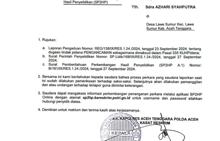 Kasus Pengancaman Wartawan di Agara, Polisi Sudah Panggil Beberapa Saksi