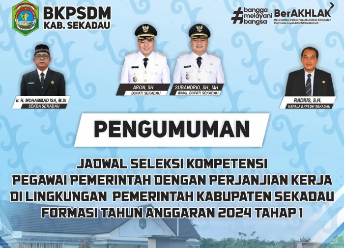 Jadwal Seleksi Kompetensi PPPK 2024 Kabupaten Sekadau diumumkan