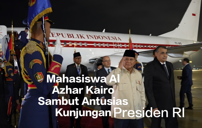 Mahasiswa Al Azhar Kairo Sambut Antusias Kunjungan Presiden Prabowo