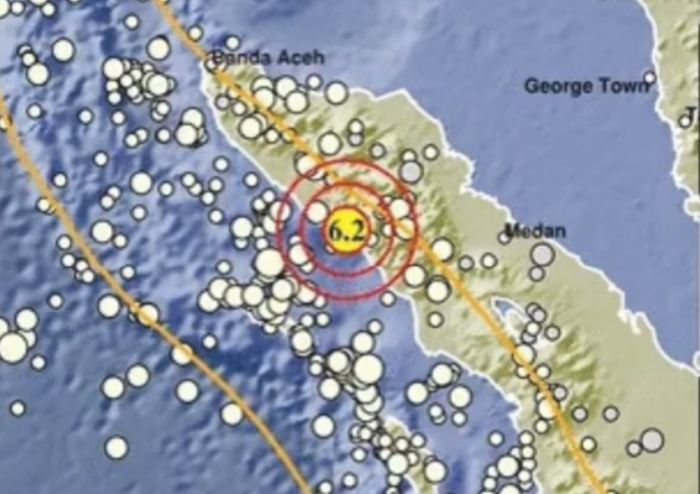Gempa magnitudo 6.2 guncang Blangpidie, Aceh Barat Daya pada 11 Mei 2025