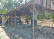 TMMD Reguler Ke 125 Kodim 0108 Agara, Anggota Satgas Kebut RTLH Milik Jamatiah