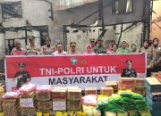 Wujud Kepedulian, Polres Agara dan Kodim 0108 Serahkan Bantuan Untuk Korban Kebakaran