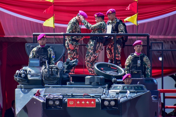 Panglima TNI Resmi Jadi Warga Kehormatan Marinir 5