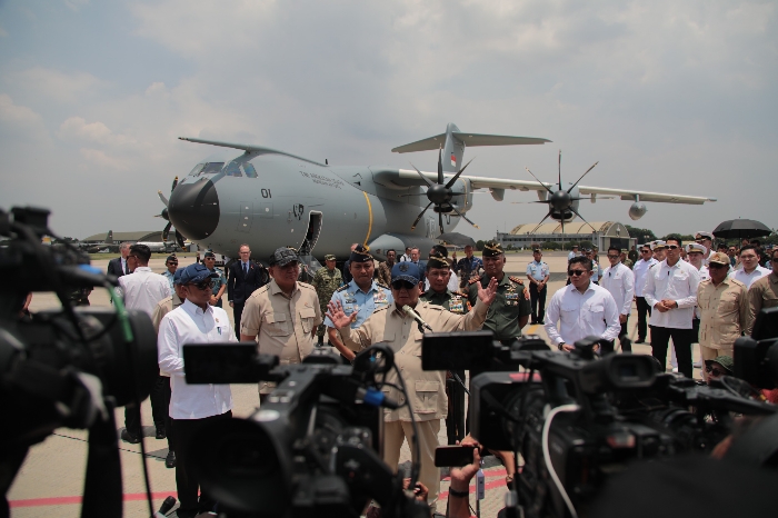 A400M Resmi Perkuat TNI AU, Prabowo, Pesawat Ini Tambah Kemampuan Udara Indonesia
