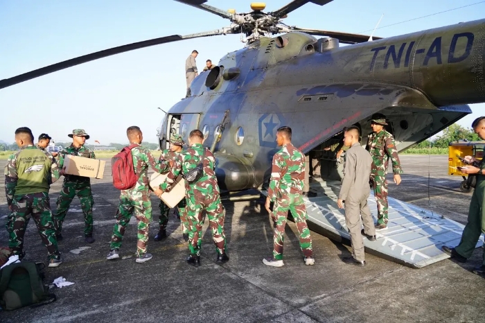 Helikopter MI-17 V5, Pilar Utama Transportasi Bantuan di Lokasi Bencana Kota Langsa