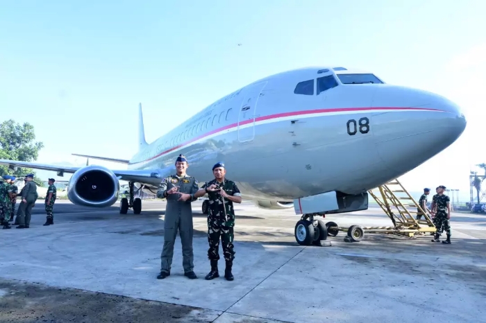 Koharmatau Serahkan Pesawat B-737 Kencana 08 Usai Check D, Siap Perkuat Operasi TNI AU