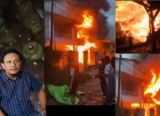 Ratusan Tabung LPG 3 Kg Subsidi Berhamburan Saat Ruko Terbakar di Nanga Pinoh