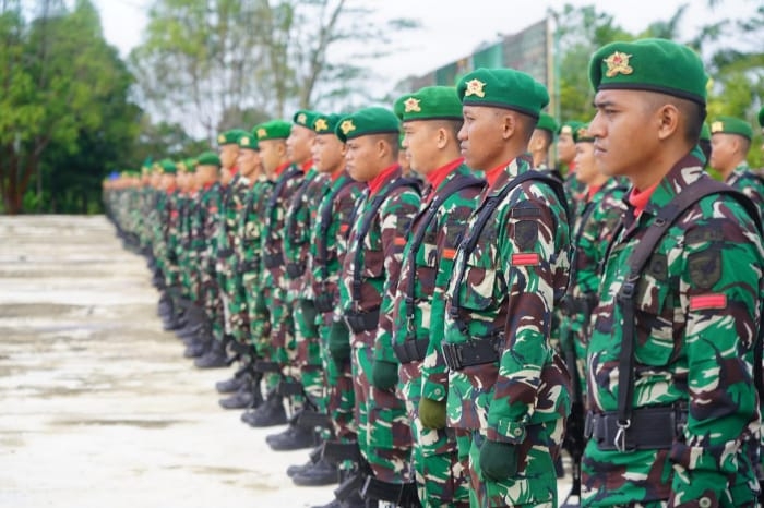 Korem 121/Abw menggelar apel siaga pengamanan