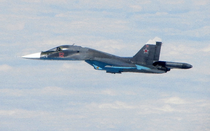 Foto ilustrasi dari pesawat pembom SU-34
