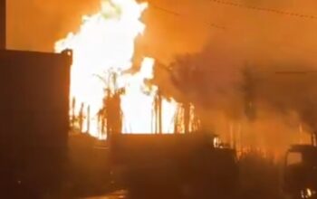 Ledakan pipa gas Pertamina di Batu Ampar Inhil viral di media sosial dan melumpuhkan Jalintim Sumatera