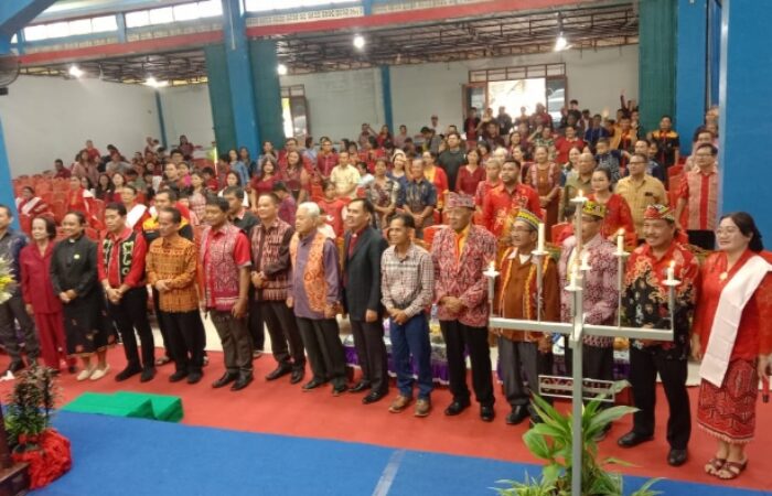Bupati Sintang Hadiri Perayaan Natal Bersama Pangayo Kabupaten Sintang