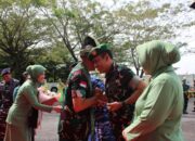 DANREM 121/ABW BESERTA KETUA PERSIT KCK KOORCAB REM 121 HADIRI PENYAMBUTAN PANGDAM XII/TANJUNGPURA