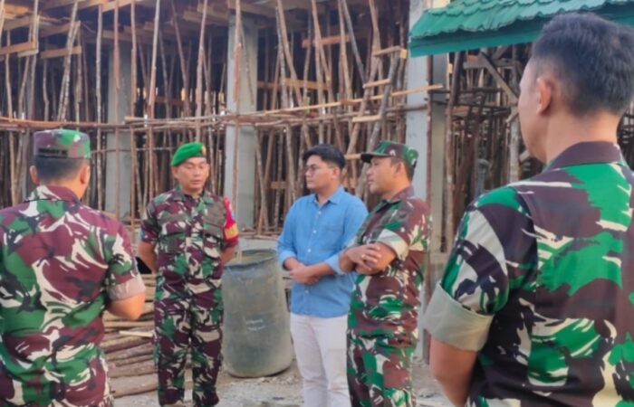 Danrem 121/Abw Tinjau Pembangunan Koramil Jongkat, Targetkan Segera Rampung