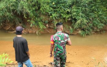 Kodim 1209/Bengkayang Cek Titik Rawan Banjir di Perbatasan Jagoi Babang dan Siding