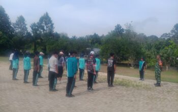 Tanamkan Nasionalisme, Kodim 1209/Bengkayang Latih PBB Pelajar di Perbatasan