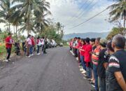 Sinergi TNI-Polri dan Pemerintah Kecamatan Kauditan Gelar Karya Bakti Massal di Jalur Protokol Manado-Bitung