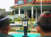 Usai Upacara 17-an, Danrem 121/Abw Ingatkan Prajurit Pentingnya Toleransi dan Keimanan