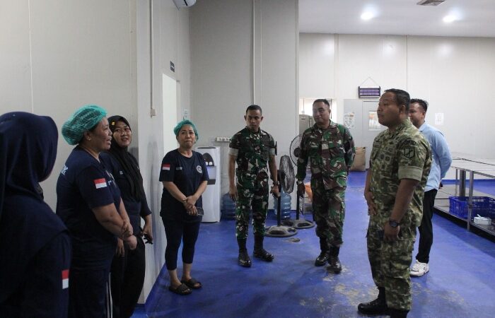 Dandim 1310/Bitung Tinjau Dapur Sehat SPPG, Pastikan Standar Gizi dan Higienitas Terjamin