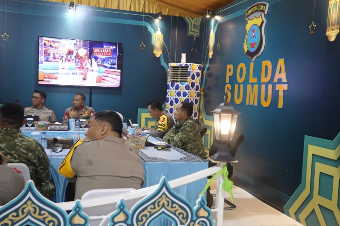 Panglima TNI dan Kapolri tinjau langsung kesiapan Pos Terpadu Mudik Lebaran 2026 di Lapangan Merdeka Medan