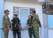 Pastikan Kesiapan Satuan Baru, Dandim 1310/ Bitung Sambut Kunjungan Pangdam XIII/Merdeka Tinjau Marshalling Area Yon TP 916/Makawidey di Bitung