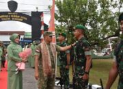 Pangdam XII/Tanjungpura Kunjungi Yonif 642/Kapuas di dampingi Danrem 121 Abw, Tekankan Kesiapan Prajurit dan Kemandirian Ekonomi Keluarga