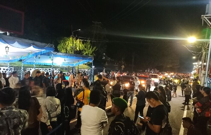 Kodim 1310/Bitung dan Polres Bersinergi Amankan Pawai Takbir Idul Fitri 1447 H