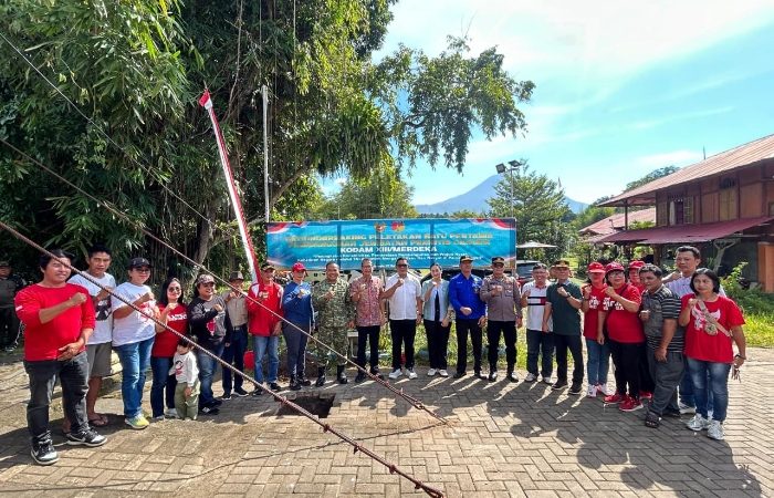 Dukung Konektivitas Wilayah, Dandim 1310/Bitung Hadiri Ground Breaking Jembatan Perintis Garuda Tahap III & IV di Minut