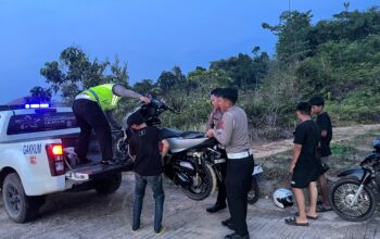 Balap Liar di Kawasan Pemda Sekadau Ditertibkan, Polisi Imbau Orang Tua Awasi Anak