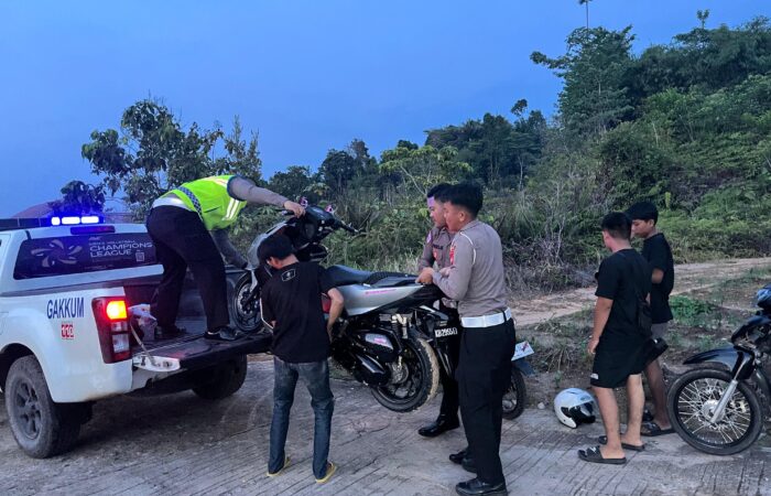Balap Liar di Kawasan Pemda Sekadau Ditertibkan, Polisi Imbau Orang Tua Awasi Anak