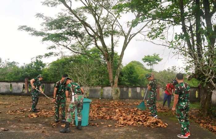 Hormati Jasa Pahlawan, Korem 121/Abw Gelar Karya Bakti di TMP Syuhada Pertiwi