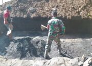 Akselerasi Infrastruktur, Babinsa Koramil 1310-06/Airmadidi Kawal Pembangunan Jembatan Perintis Garuda