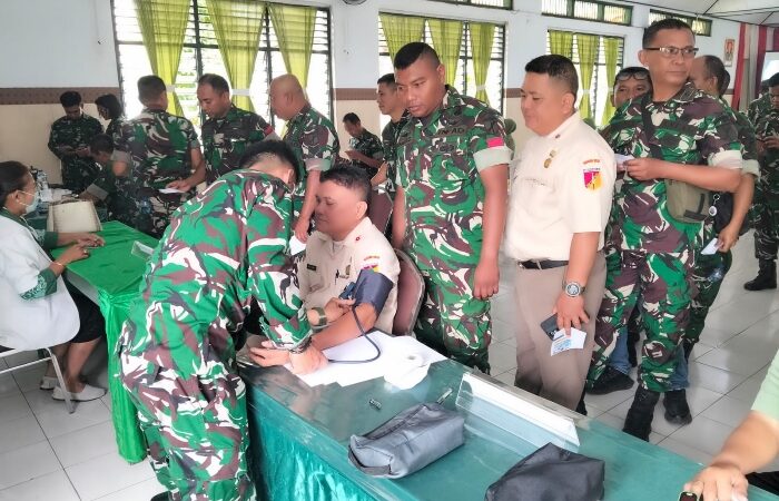 Jaga Kesehatan Personel, Kodim 1310/Bitung Gelar Penyuluhan Bahaya Diabetes dan Hipertensi