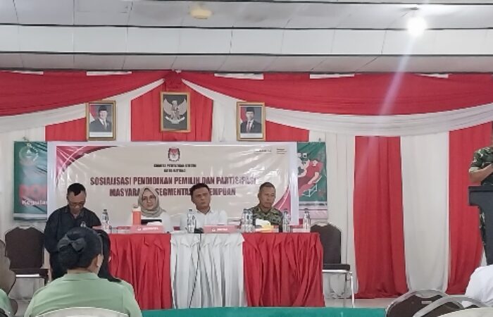 Tingkatkan Pemahaman Hak Pilih Perempuan, KPU Bitung Gelar Sosialisasi bagi Persit Kodim 1310/Bitung